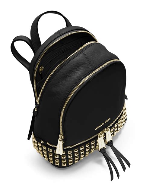 michael kors rhea slim backpack|michael kors rhea studded backpack.